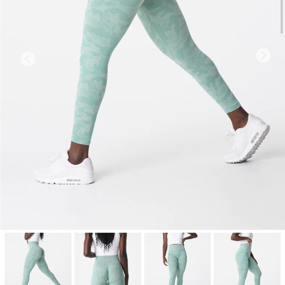 NVGTN Sage Green Camo Seamless Leggings sz S - Picture 4 of 4
